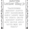 Juneteenth freedom coloring page, martin Luther king JR coloring page