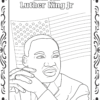 Juneteenth freedom coloring page, martin Luther king JR coloring page