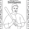 Juneteenth freedom coloring page, jackic robinson coloring page