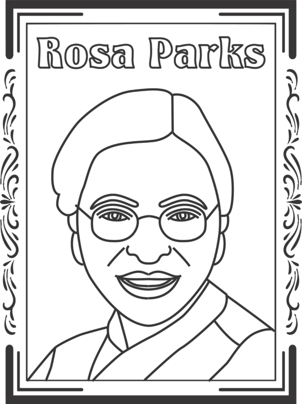 Juneteenth freedom coloring page, Rosa parks coloring page