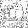 Cute And Sweet Coloring Book, valentine's coloring book, animals coloring book, coloring books for adults, valentines day coloring