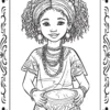 black women coloring page, black women coloring page, black women coloring book, Juneteenth coloring book, coloring books for adults, black history coloring book, African American coloring book,