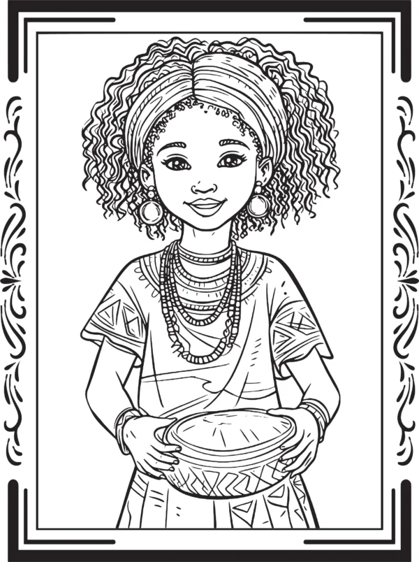 black women coloring page, black women coloring page, black women coloring book, Juneteenth coloring book, coloring books for adults, black history coloring book, African American coloring book,