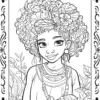 black women coloring page, black women coloring page, black women coloring book, Juneteenth coloring book, coloring books for adults, black history coloring book, African American coloring book,