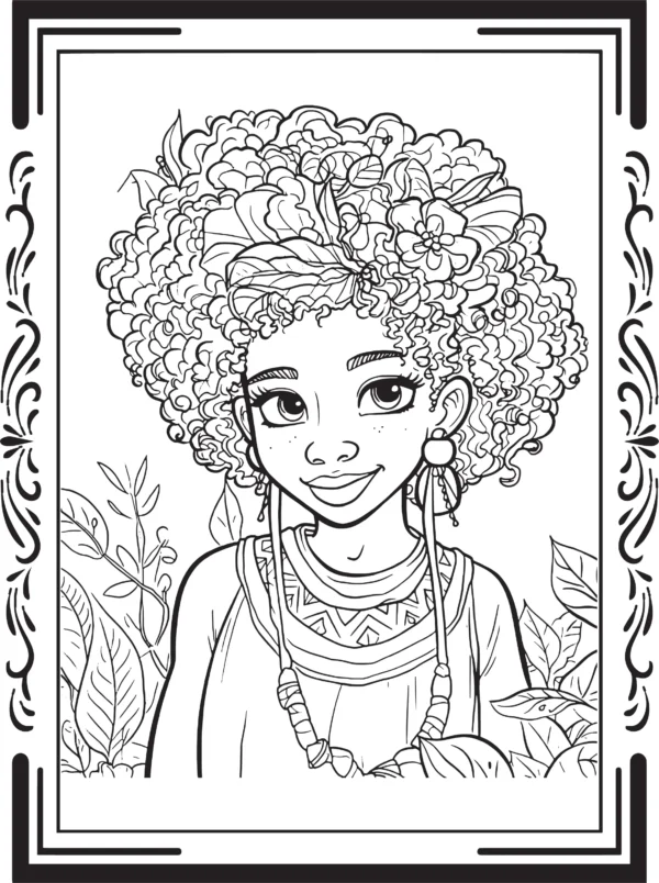 black women coloring page, black women coloring page, black women coloring book, Juneteenth coloring book, coloring books for adults, black history coloring book, African American coloring book,