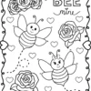 Cute And Sweet Coloring Book, valentine's coloring book, animals coloring book, coloring books for adults, valentines day coloring