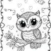 Cute And Sweet Coloring Book, valentine's coloring book, animals coloring book, coloring books for adults, valentines day coloring